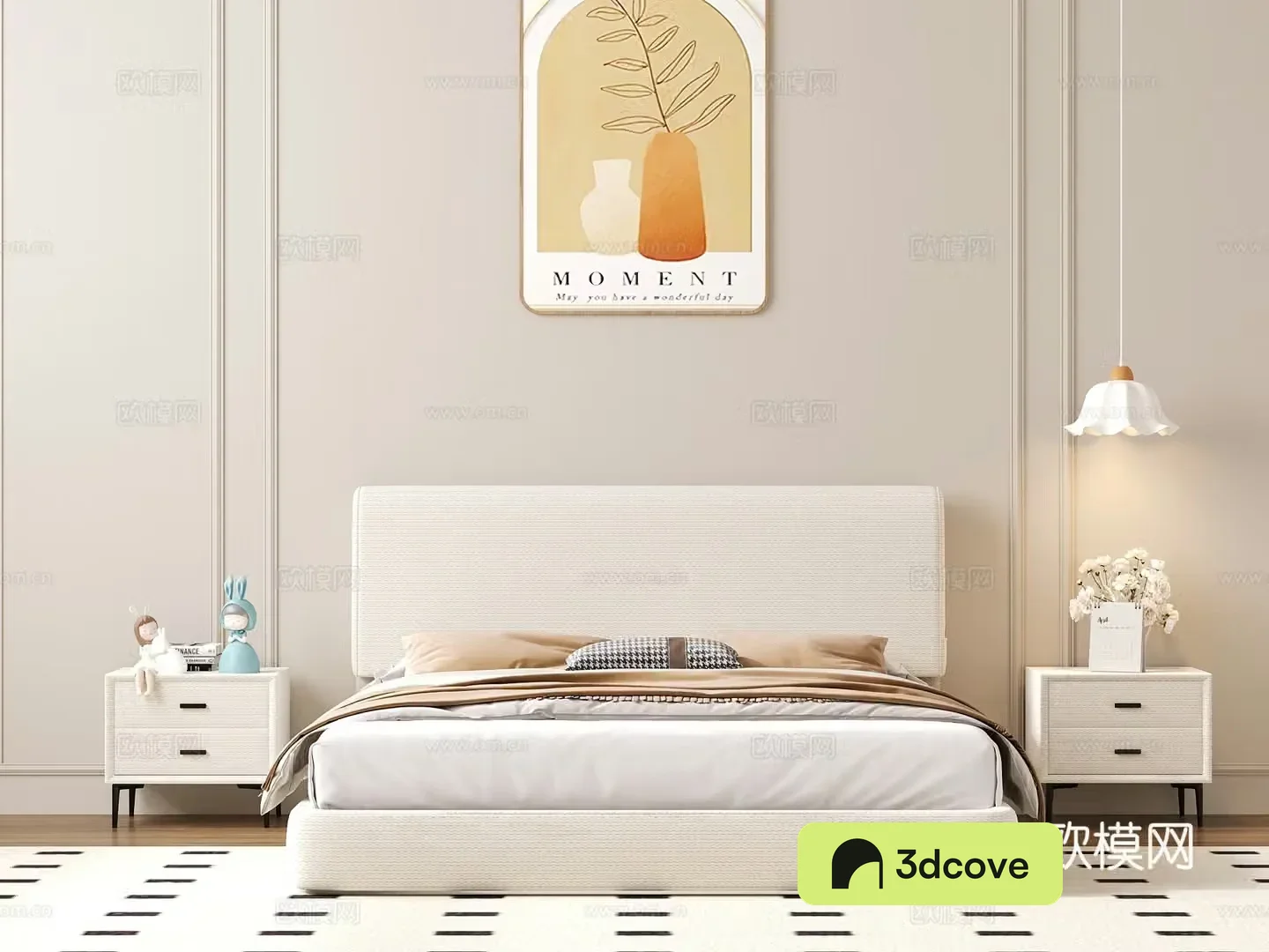 Modern style living room furniture bed full lighting