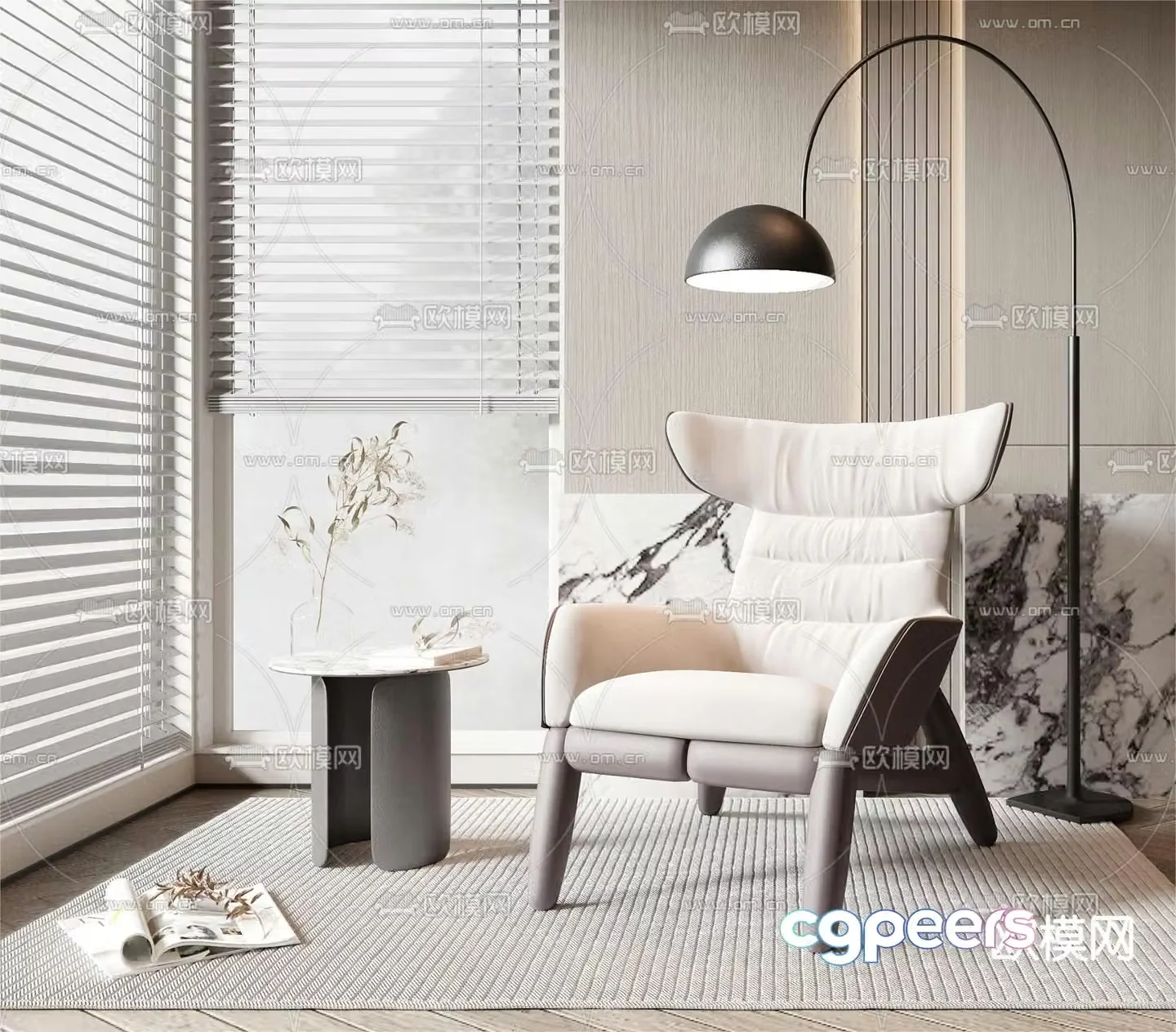 Sofa chair leisure chair 3d model