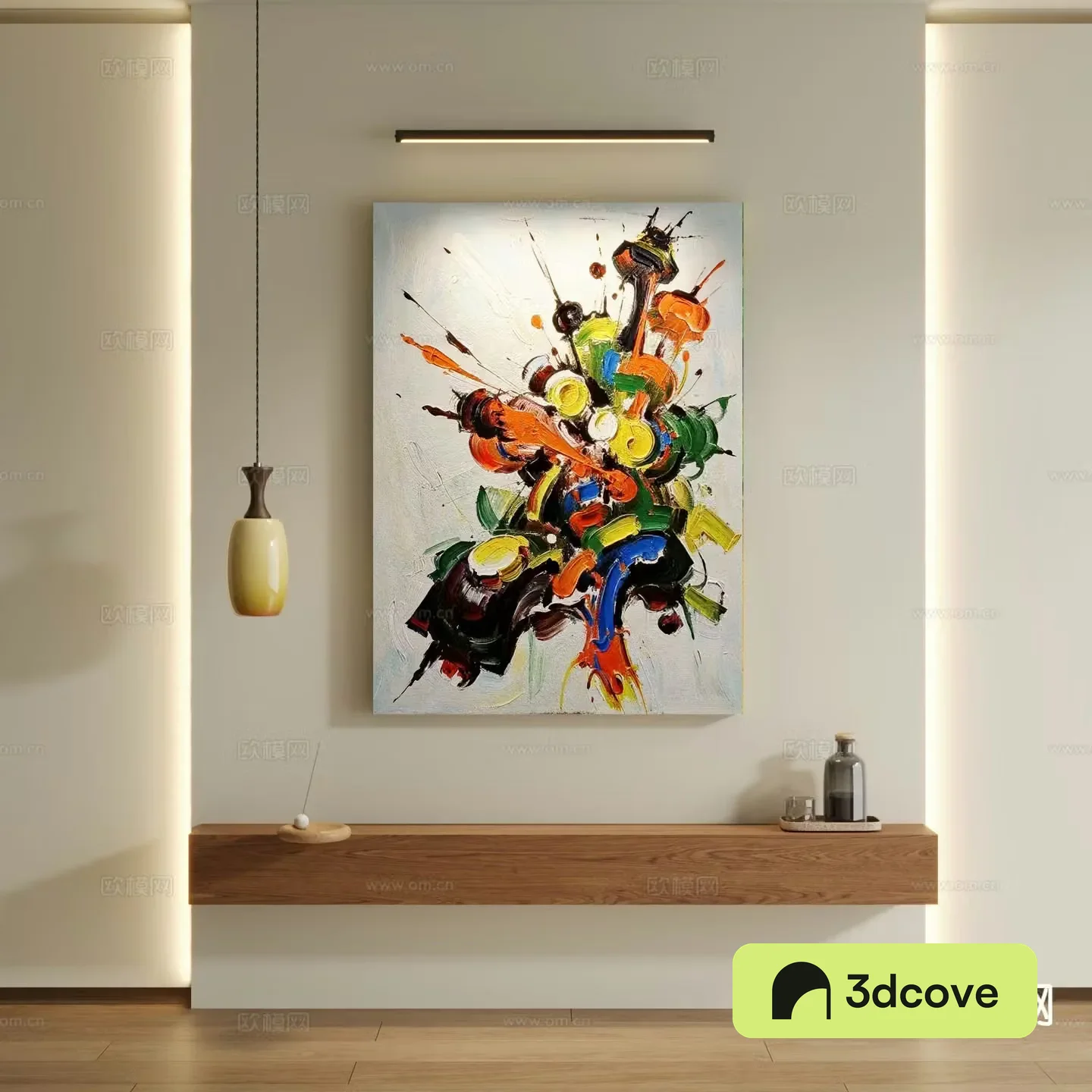 Modern texture painting decorative painting