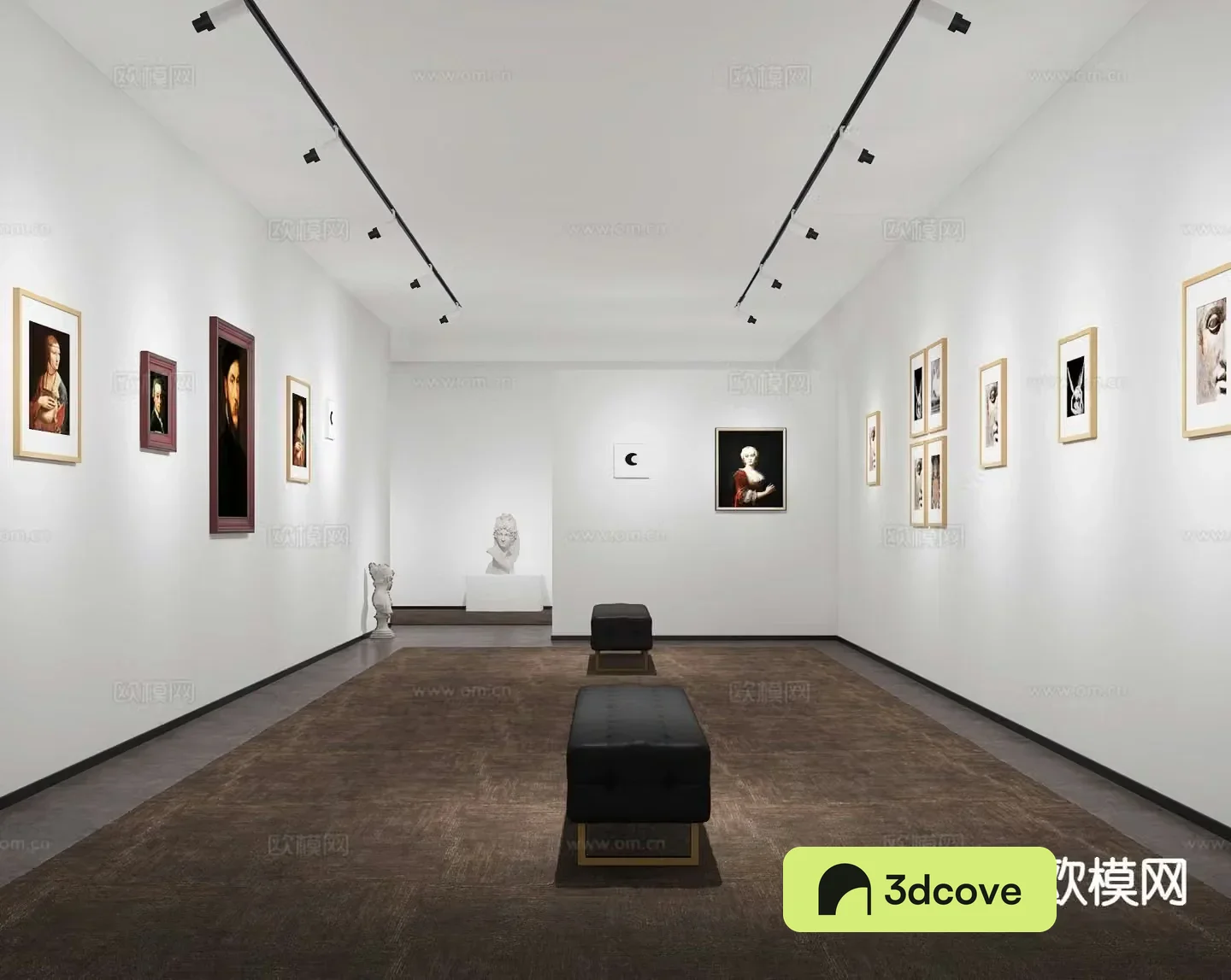 Modern art exhibition hall