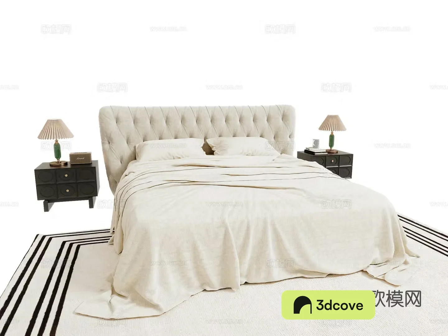 French double bed