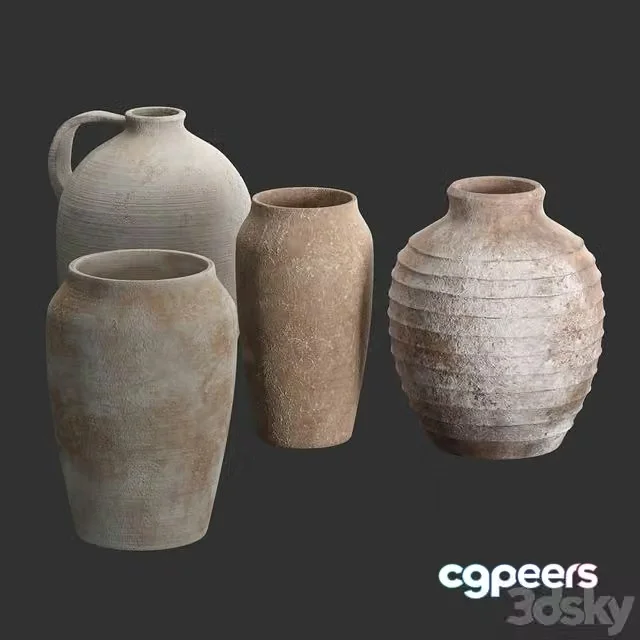 3ds Max Free – Artisan Hand Painted Vases (Pottery Barn)
