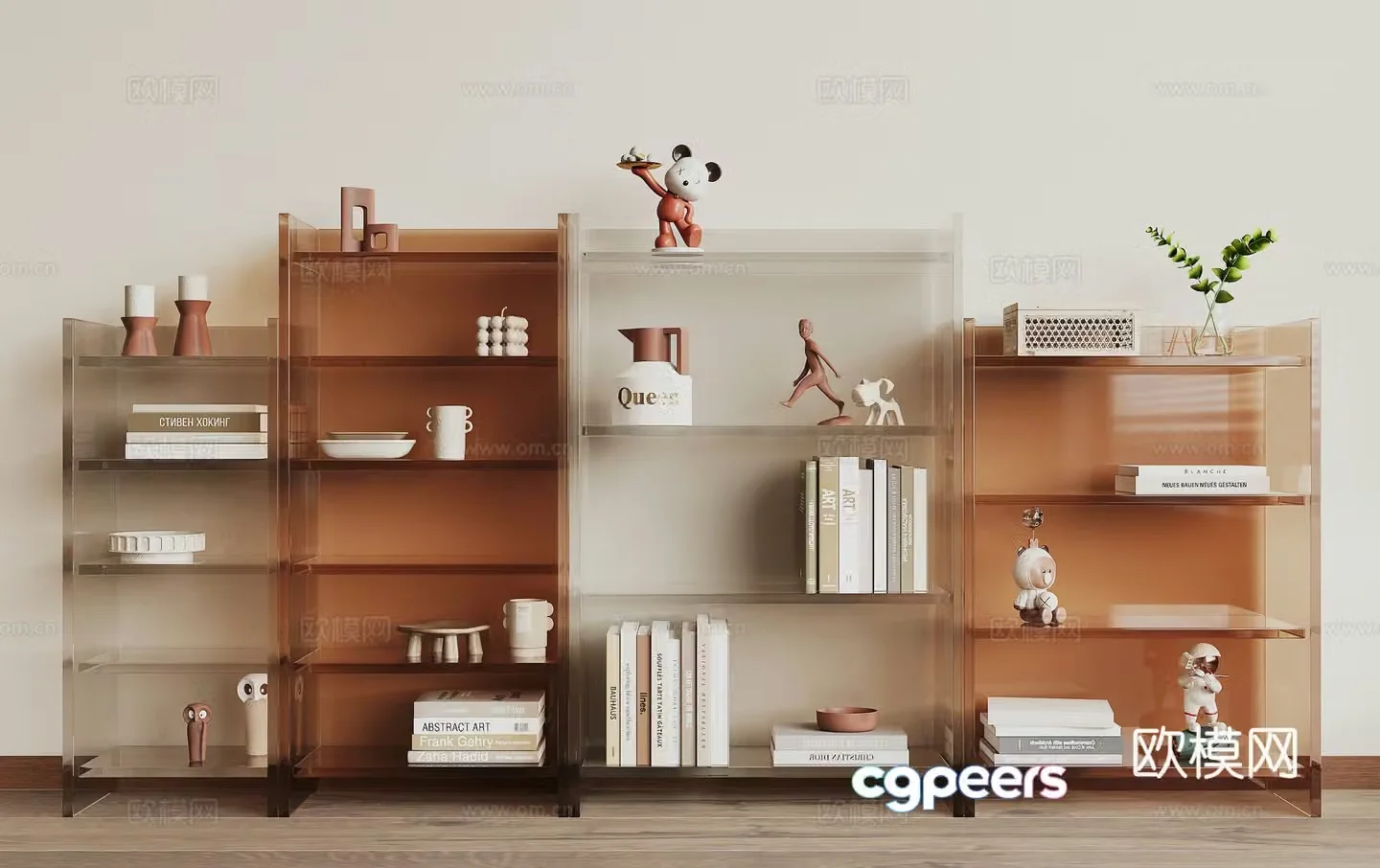 Modern shelf 3D model