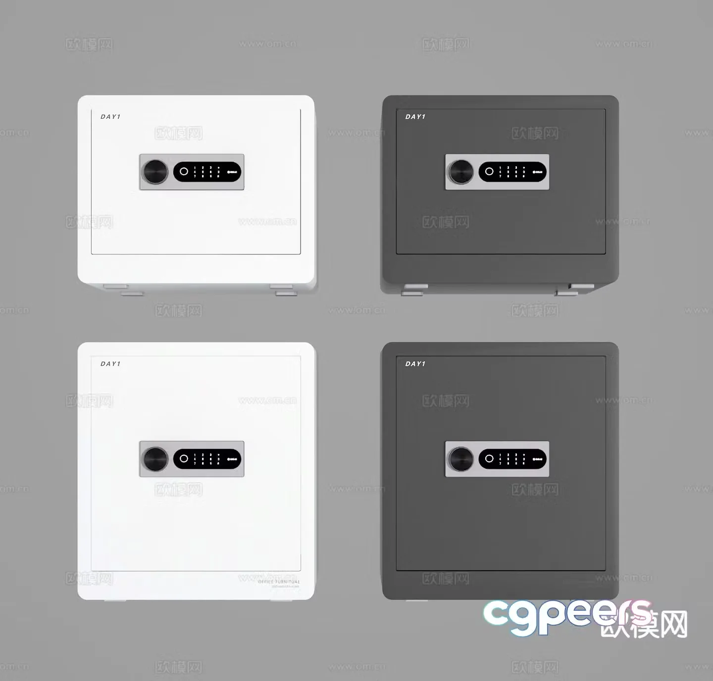 Modern safe safe 3d model