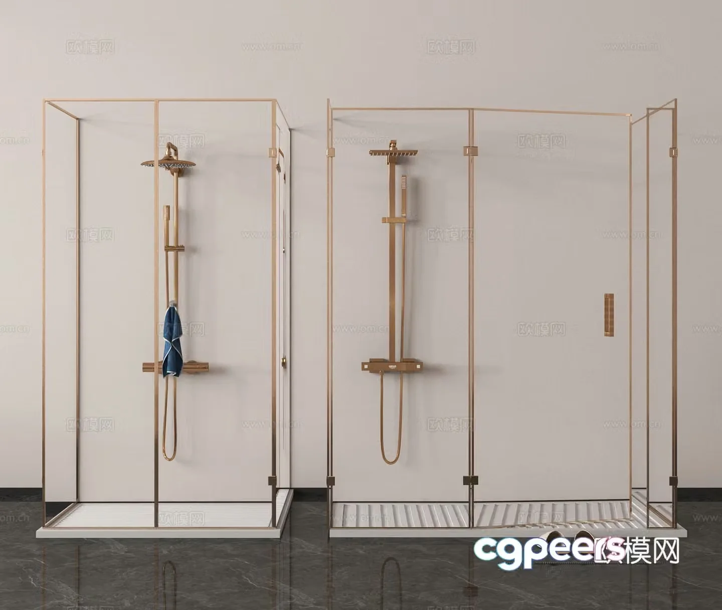 Shower room shower room shower room shower room shower partition 3d model