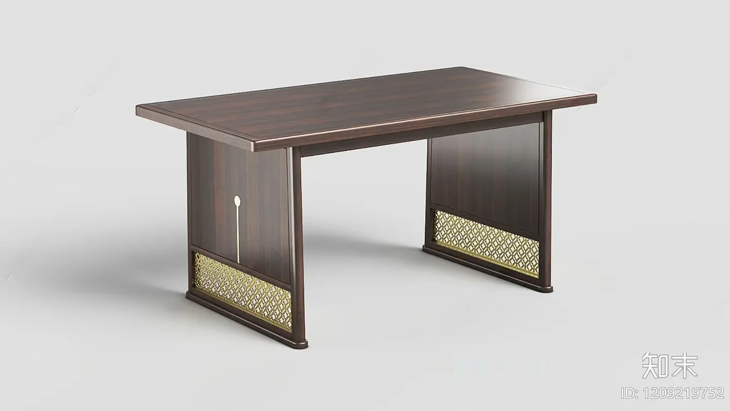 A Wooden Desk 3D Model – 6900 – VRAY Render