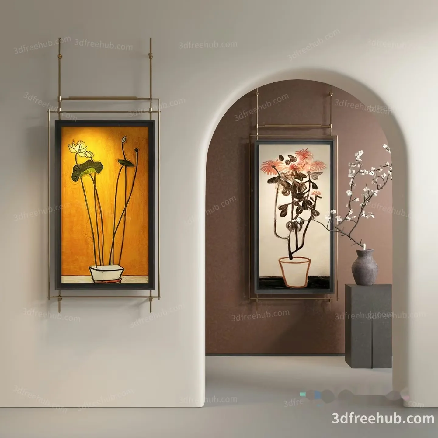 Cozy Home Decor 3D Model – 21854 – VRAY Render