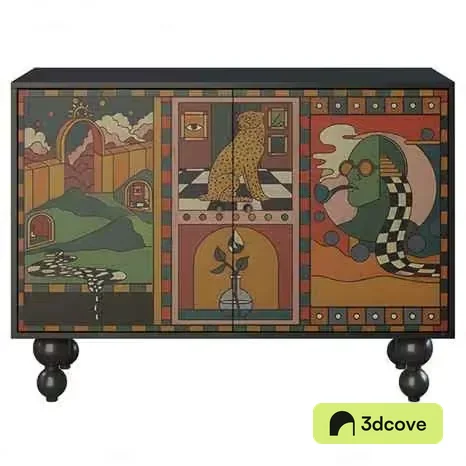 Modern Art Cabinet