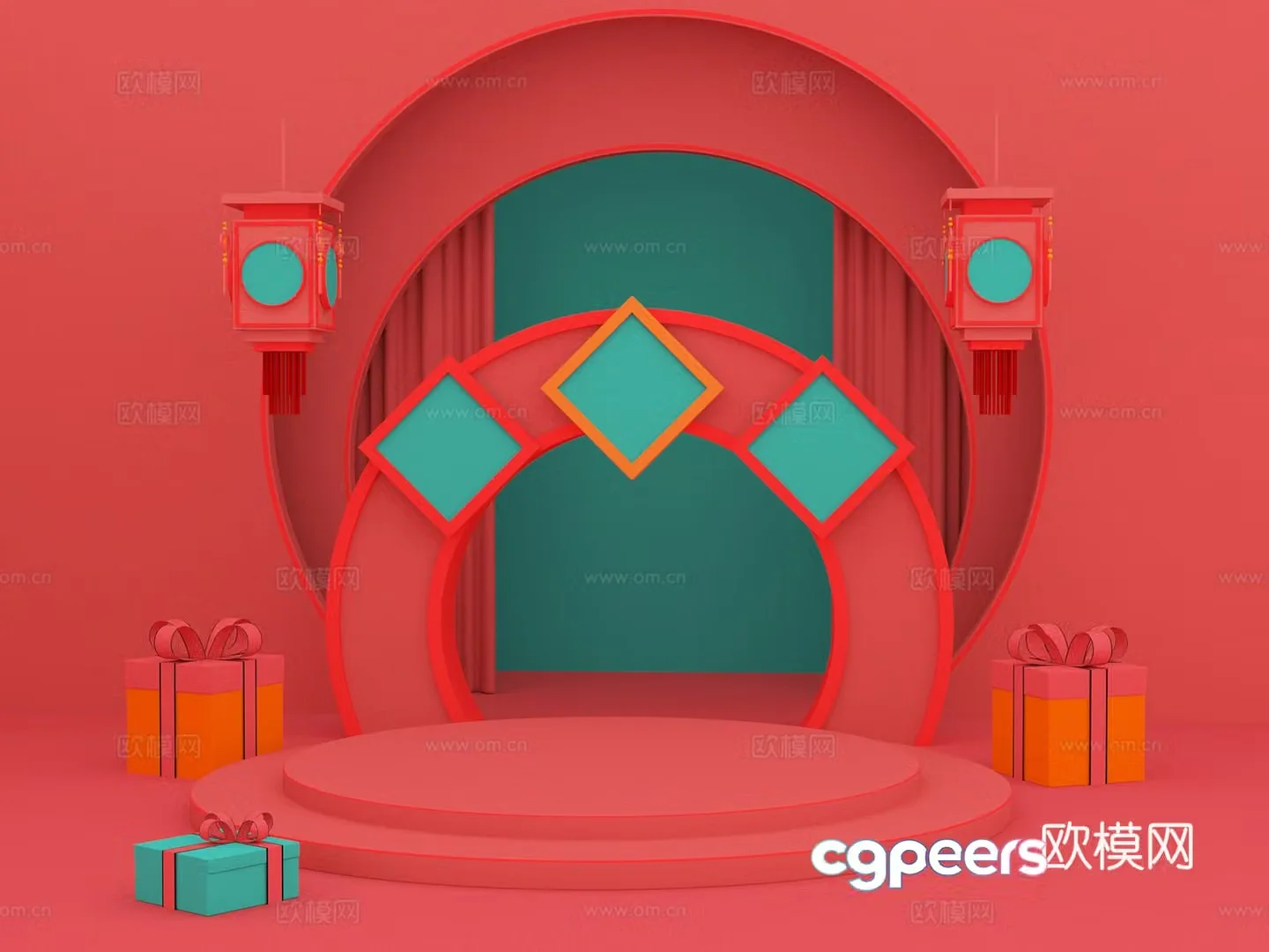 Furniture E-commerce Scene 3D Model