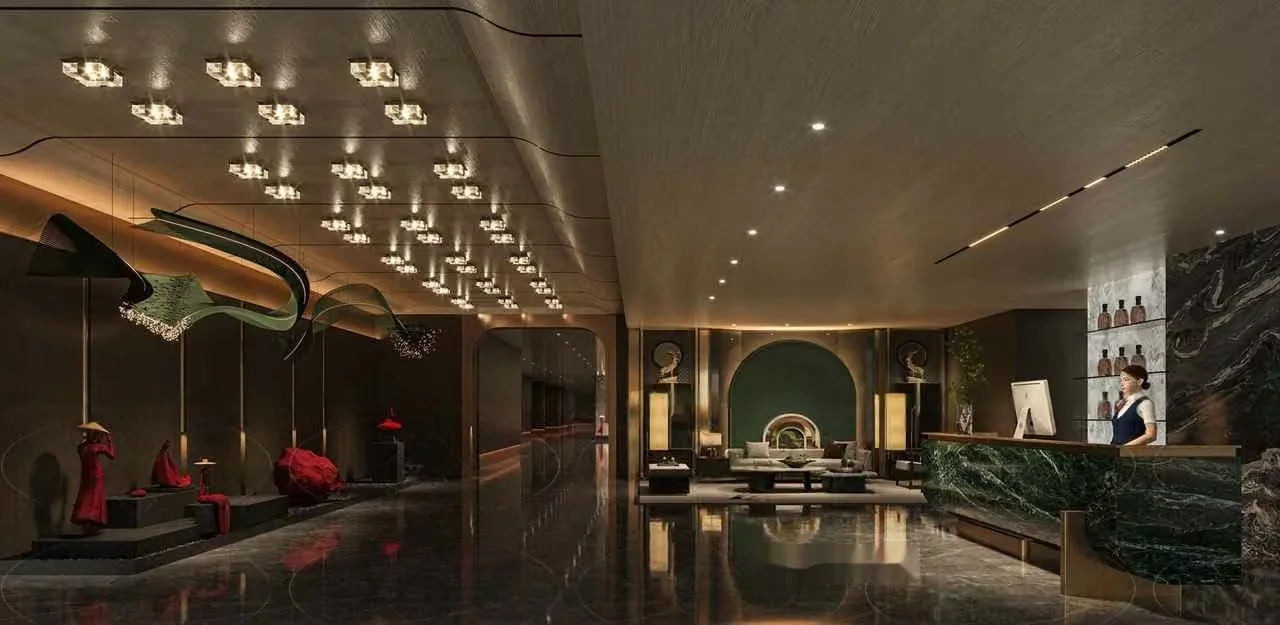 Luxurious Hotel Lobby 3D Model – 19015 – CORONA Render