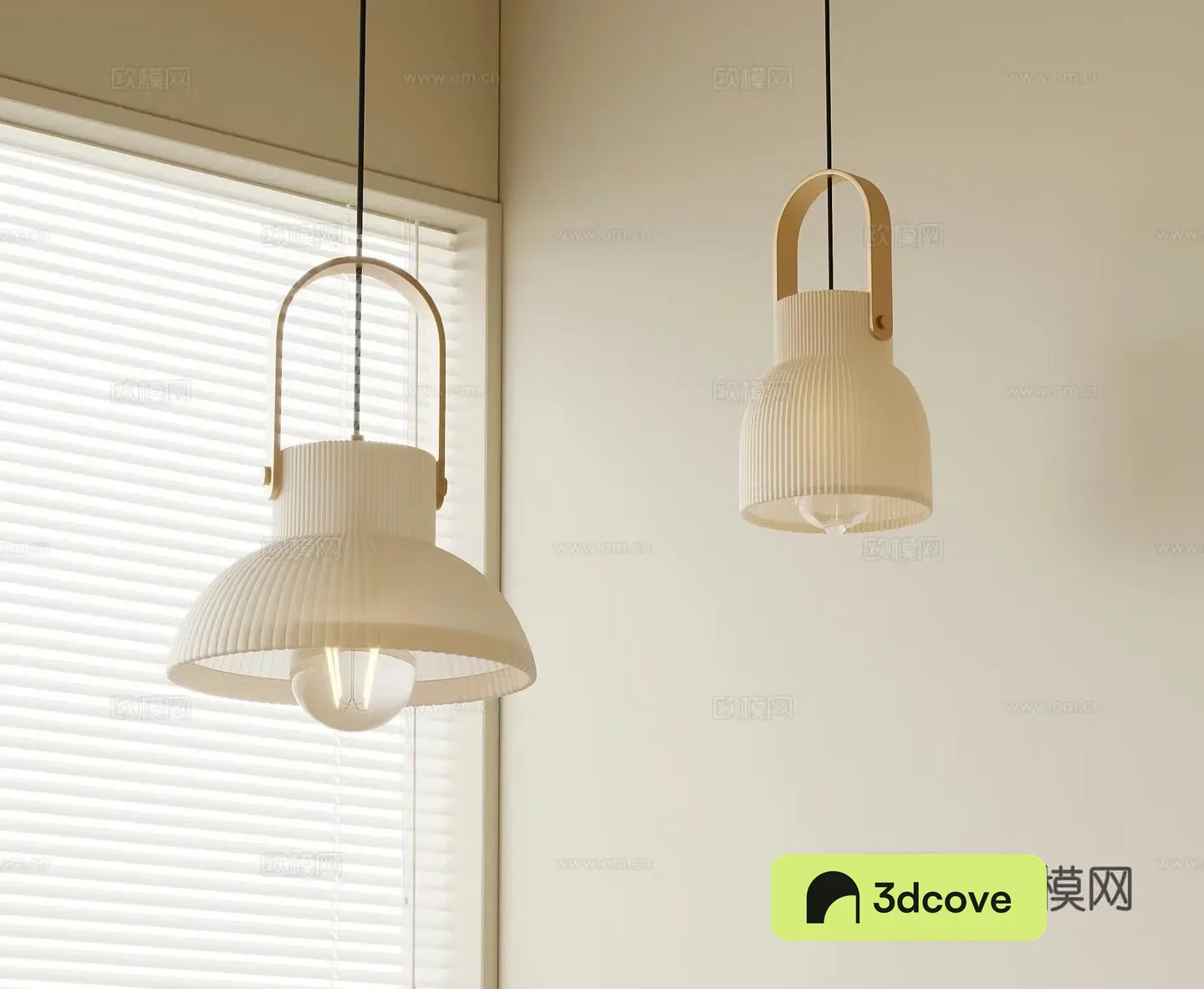 Creamy Fishing Line Chandelier Small Chandelier