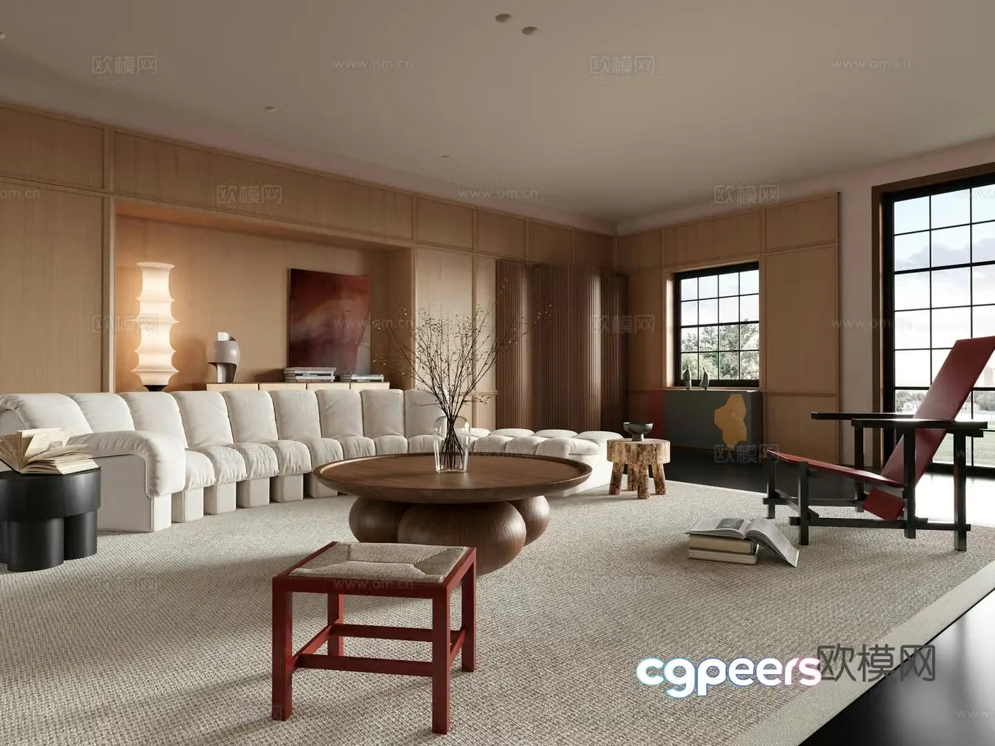 Middle Ages Living Room 3D Model