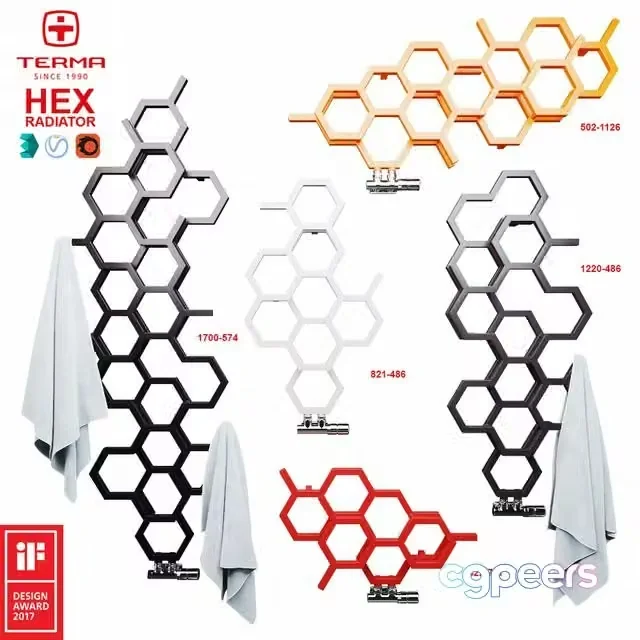 3ds Max Free – Terma HEX radiators