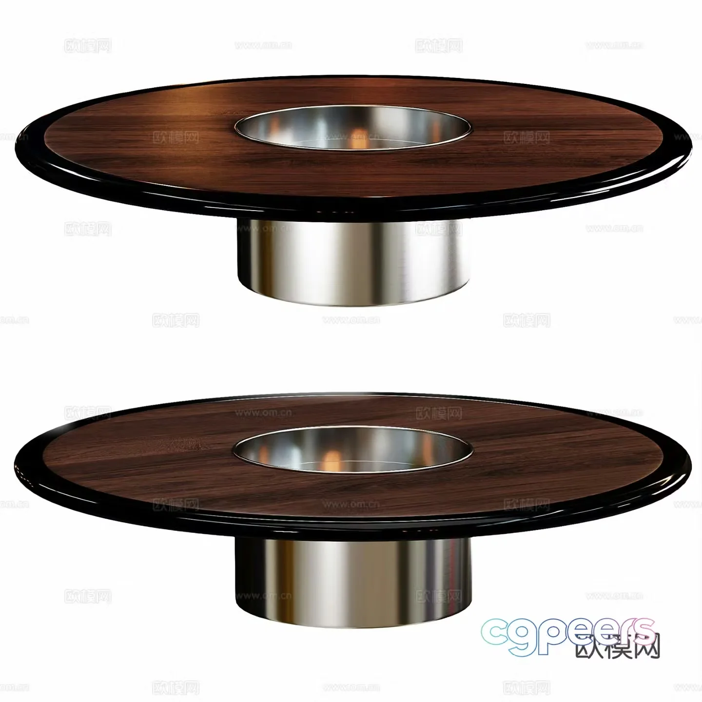 Modern round coffee table 3d model