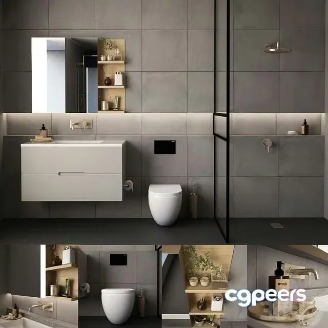 3ds Max Free – Bathroom Furniture Bathroom furniture_09