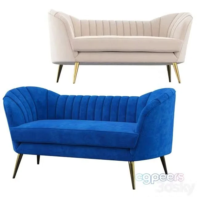 3ds Max Free – Koger Chesterfield Loveseat