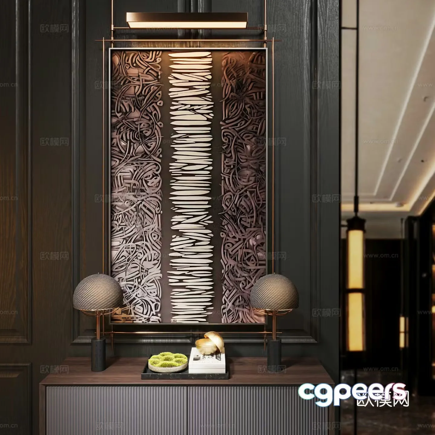 New Chinese luxury bracket drawing 3D model
