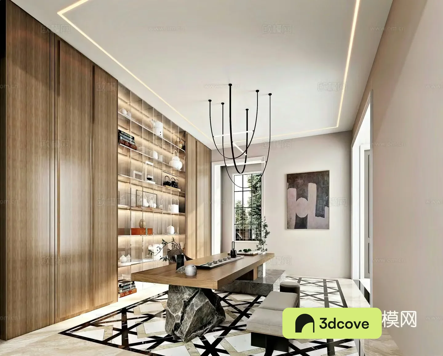 Modern tea room