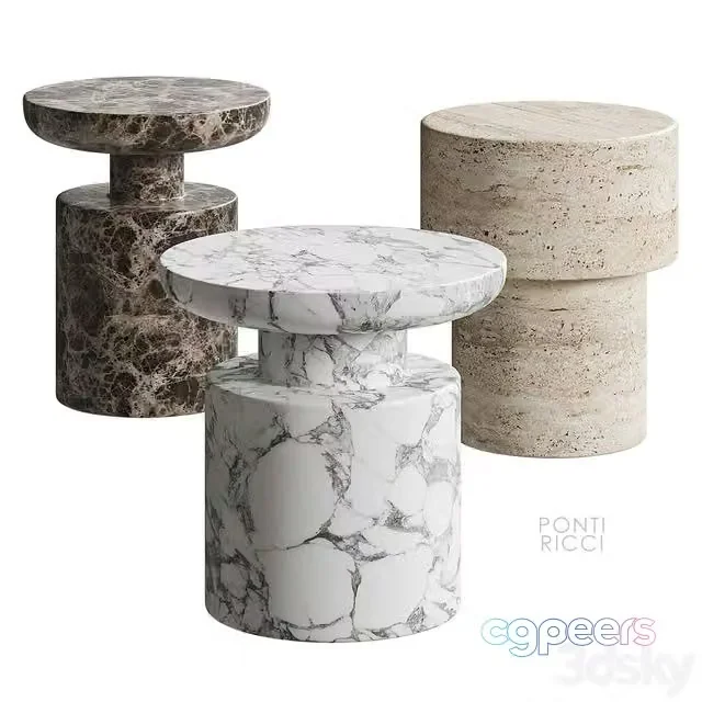3ds Max Free – PONTI RICCI side table RH