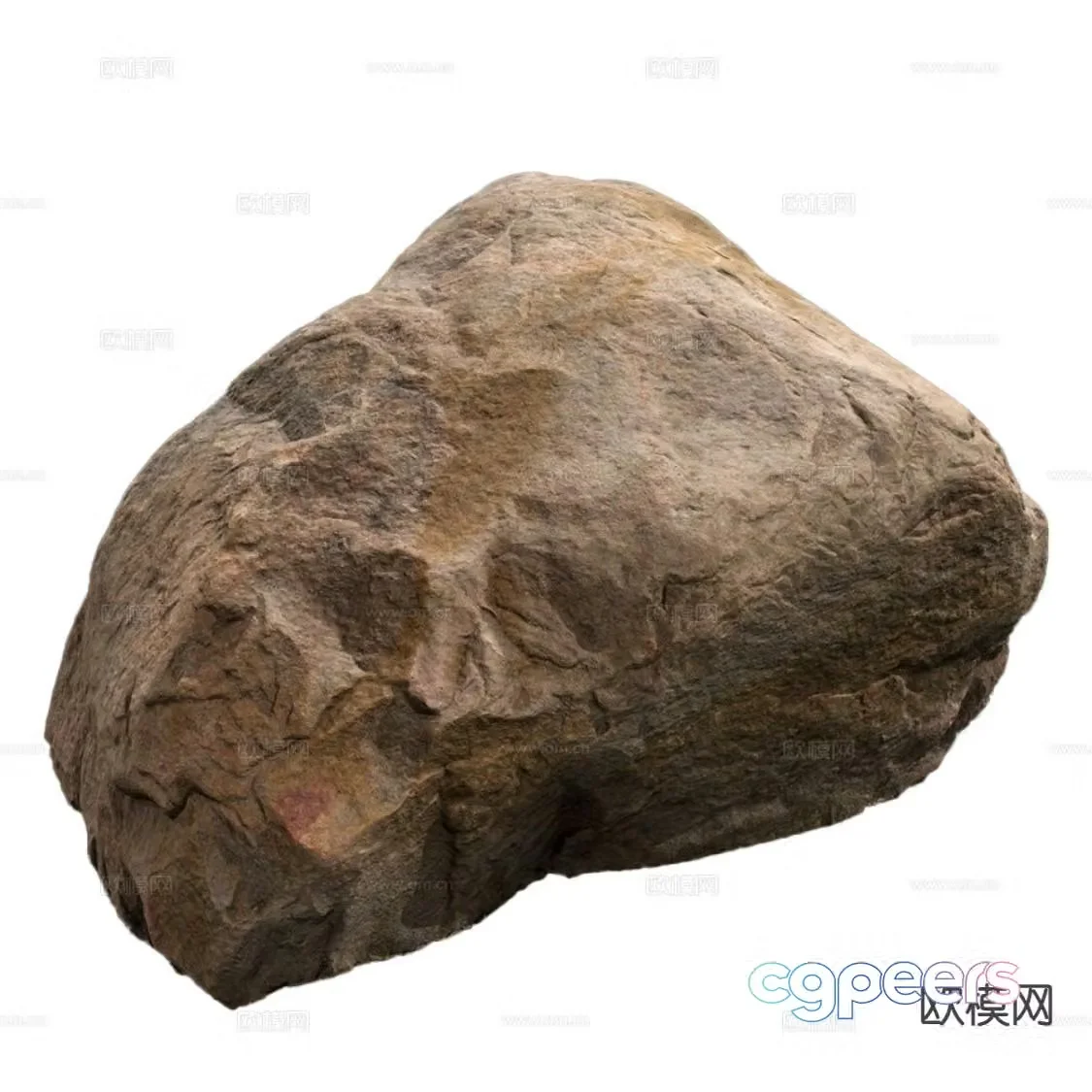 modern rock granite 3d model