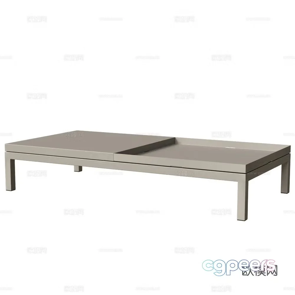 April modern minimalist coffee table Italian minimalist coffee table Square coffee table 3D model