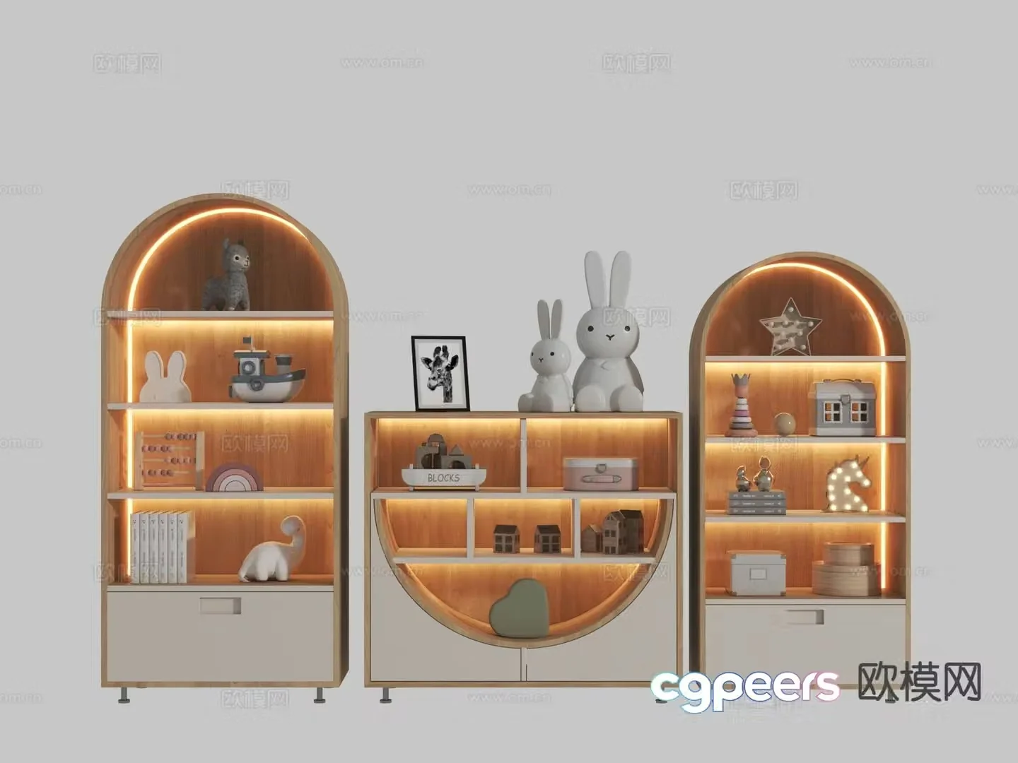 Children’s cabinet toy cabinet 3d model