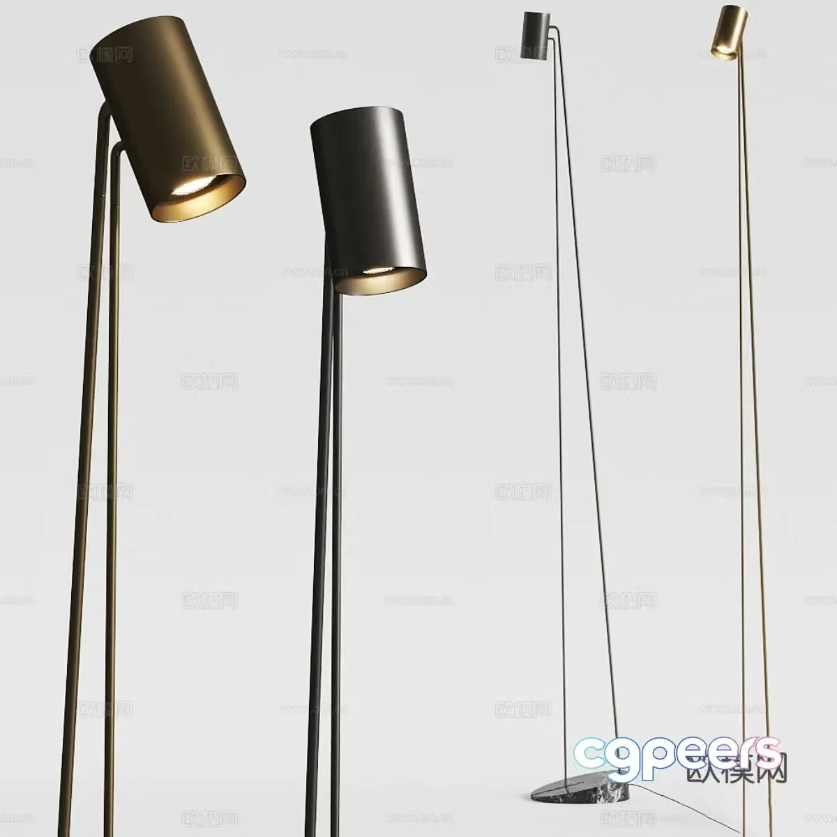 Light luxury floor lamp Simple floor lamp Minimalist floor lamp Metal floor lamp Iron floor lamp 3D model