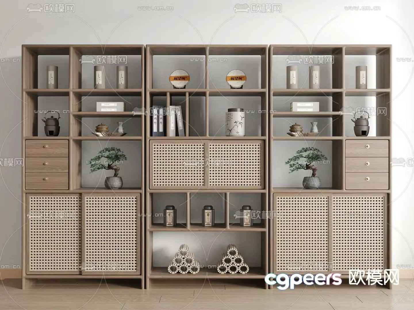 Bogu rack new Chinese style storage rack display rack 3d model