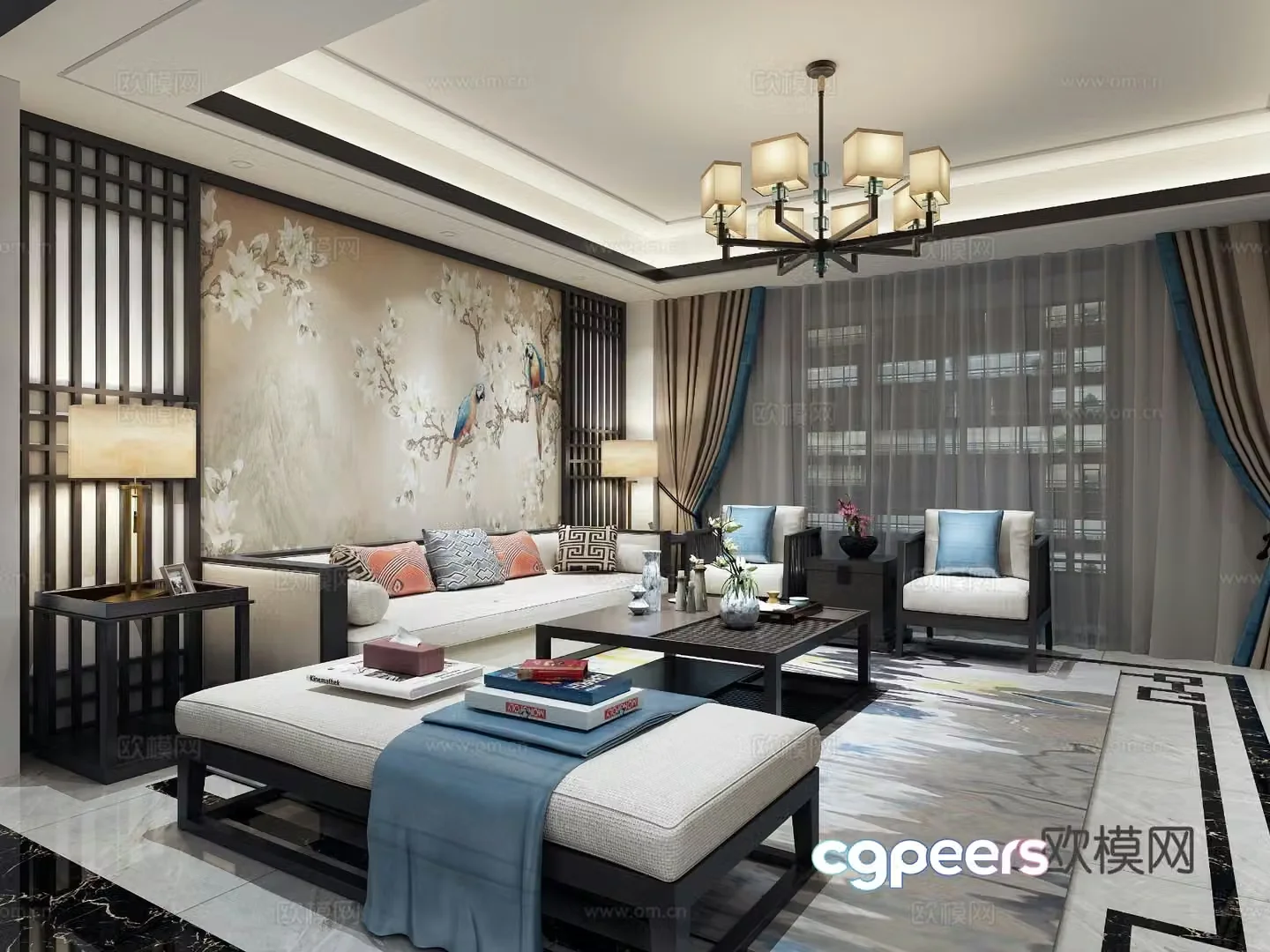New Chinese restaurant 3D model
