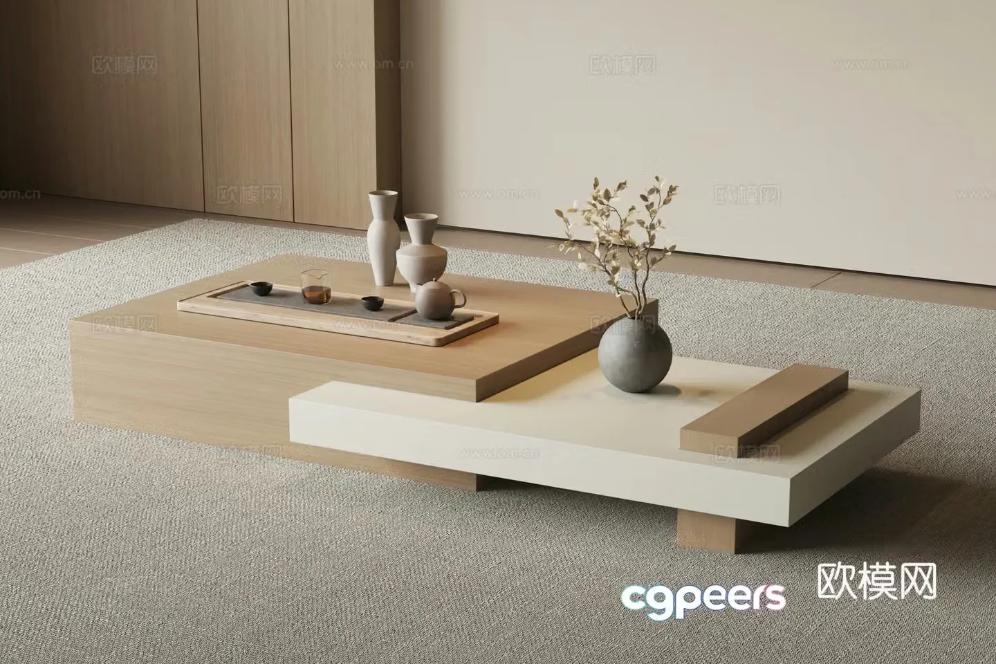 New Chinese coffee table 3D model
