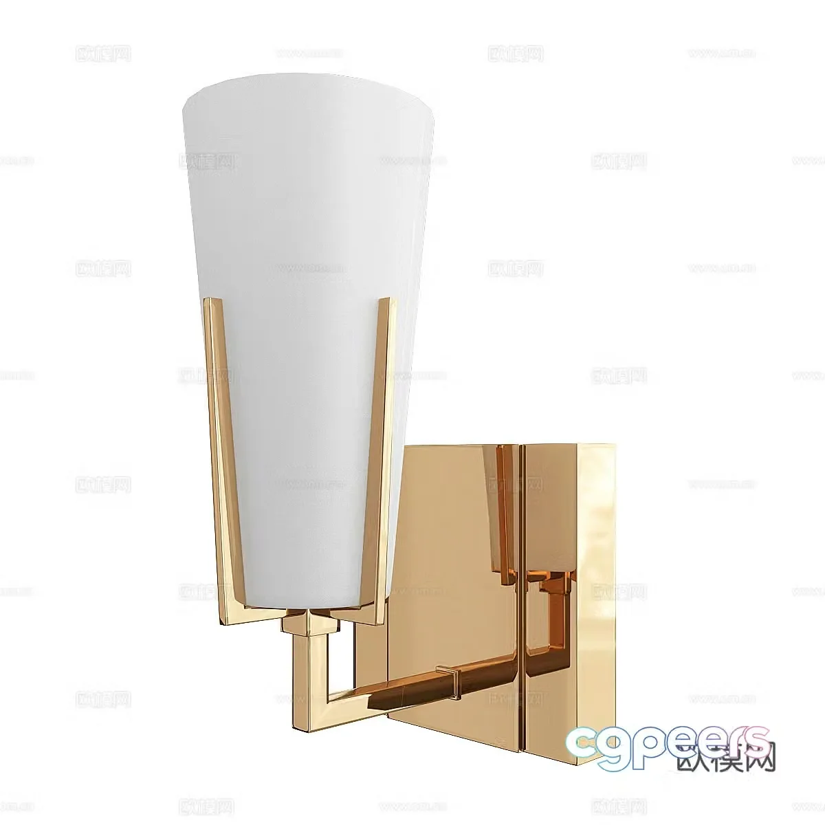 Light luxury wall lamp 3D model