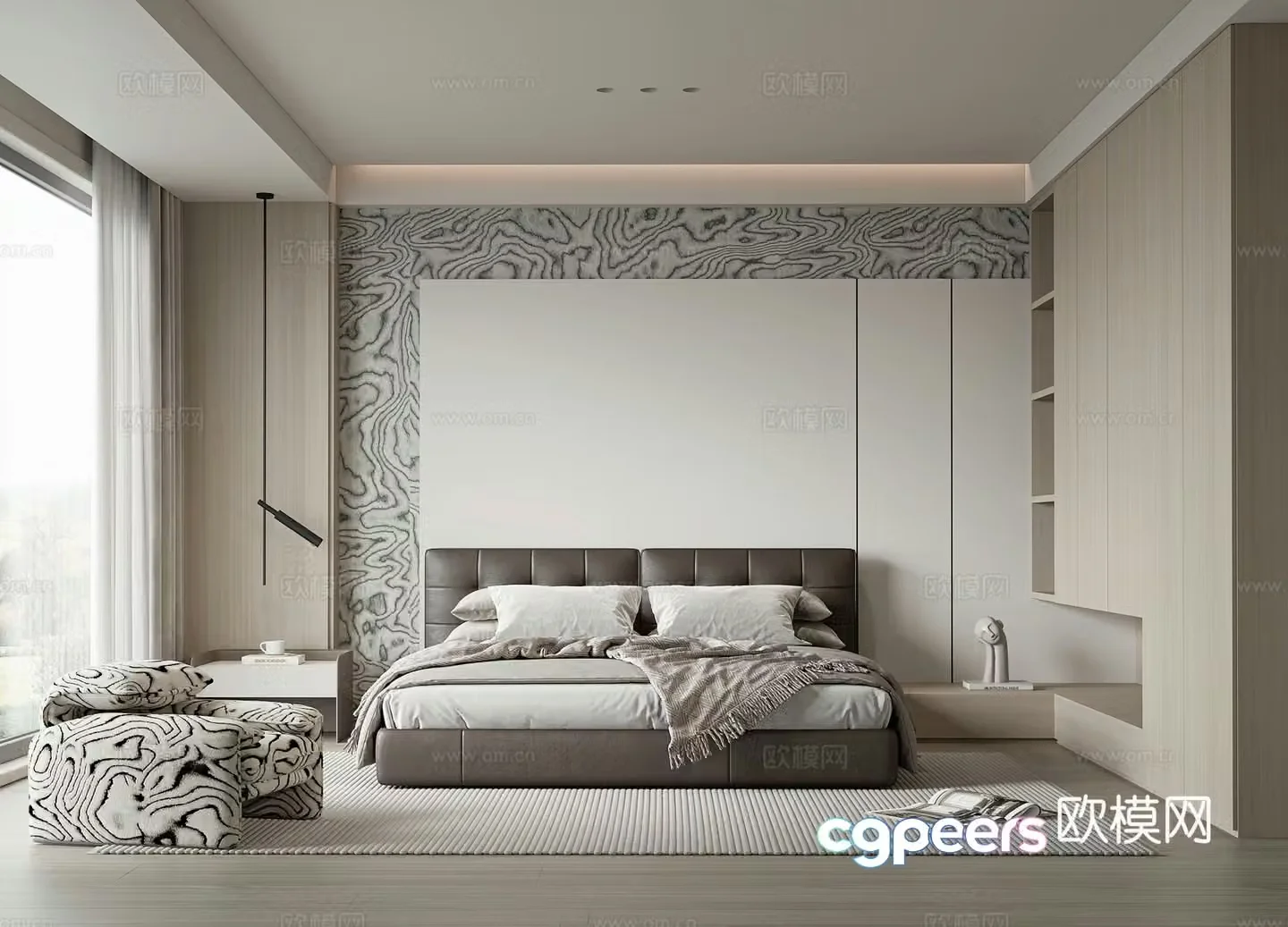 Modern bedroom 3d model