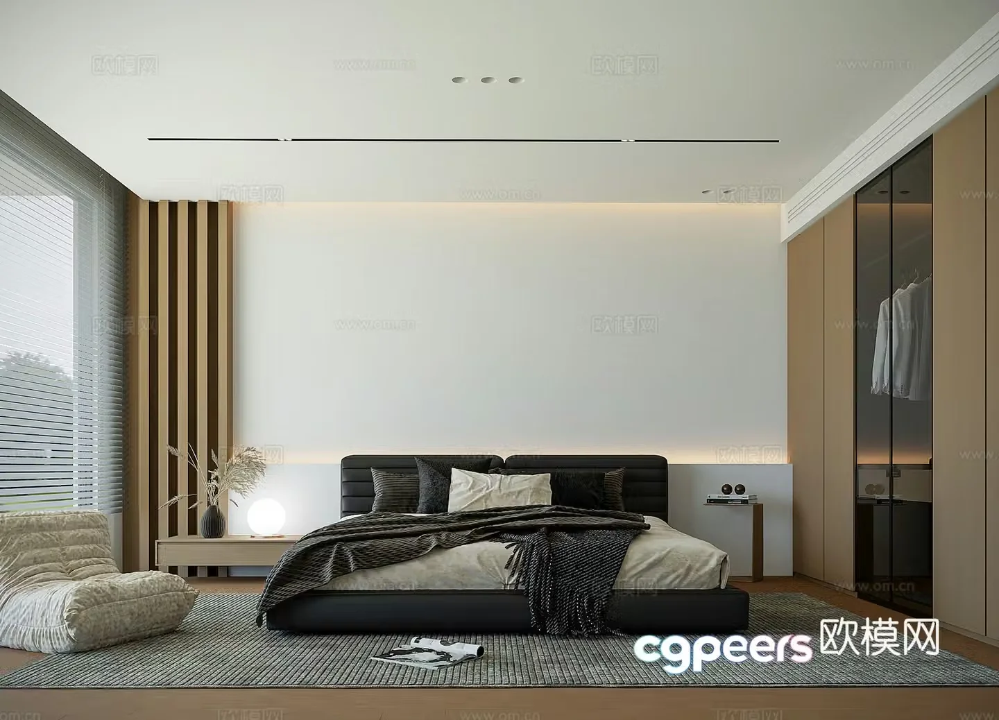 Modern bedroom 3d model