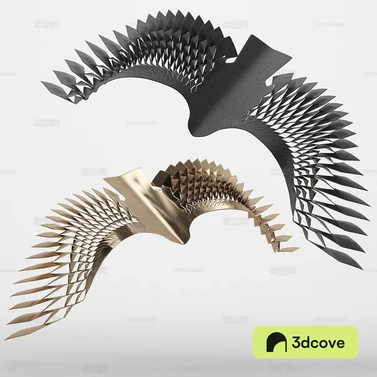 New Chinese style flying bird metal pendant