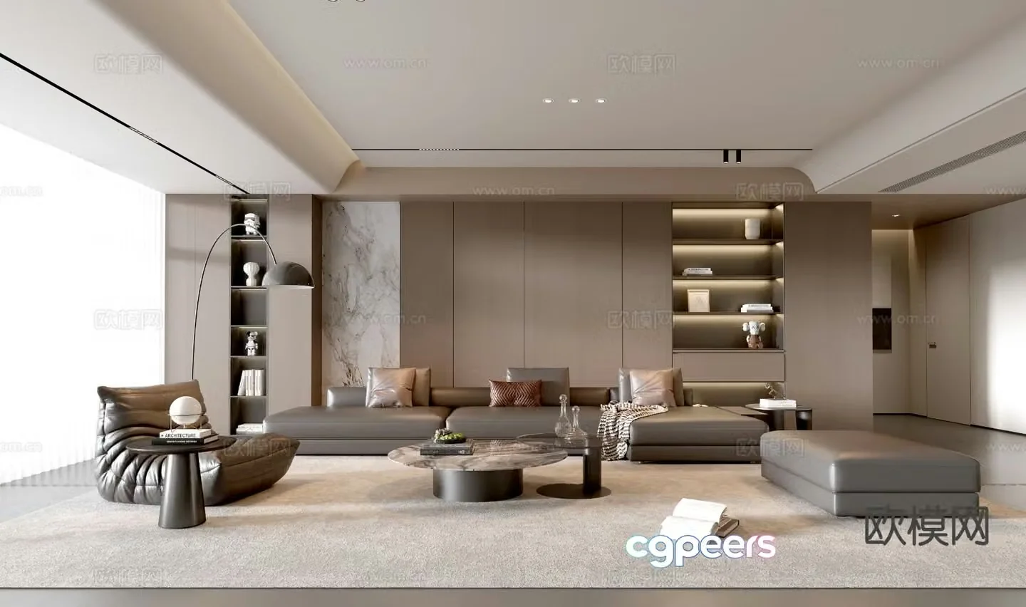 Italian living room 3d model