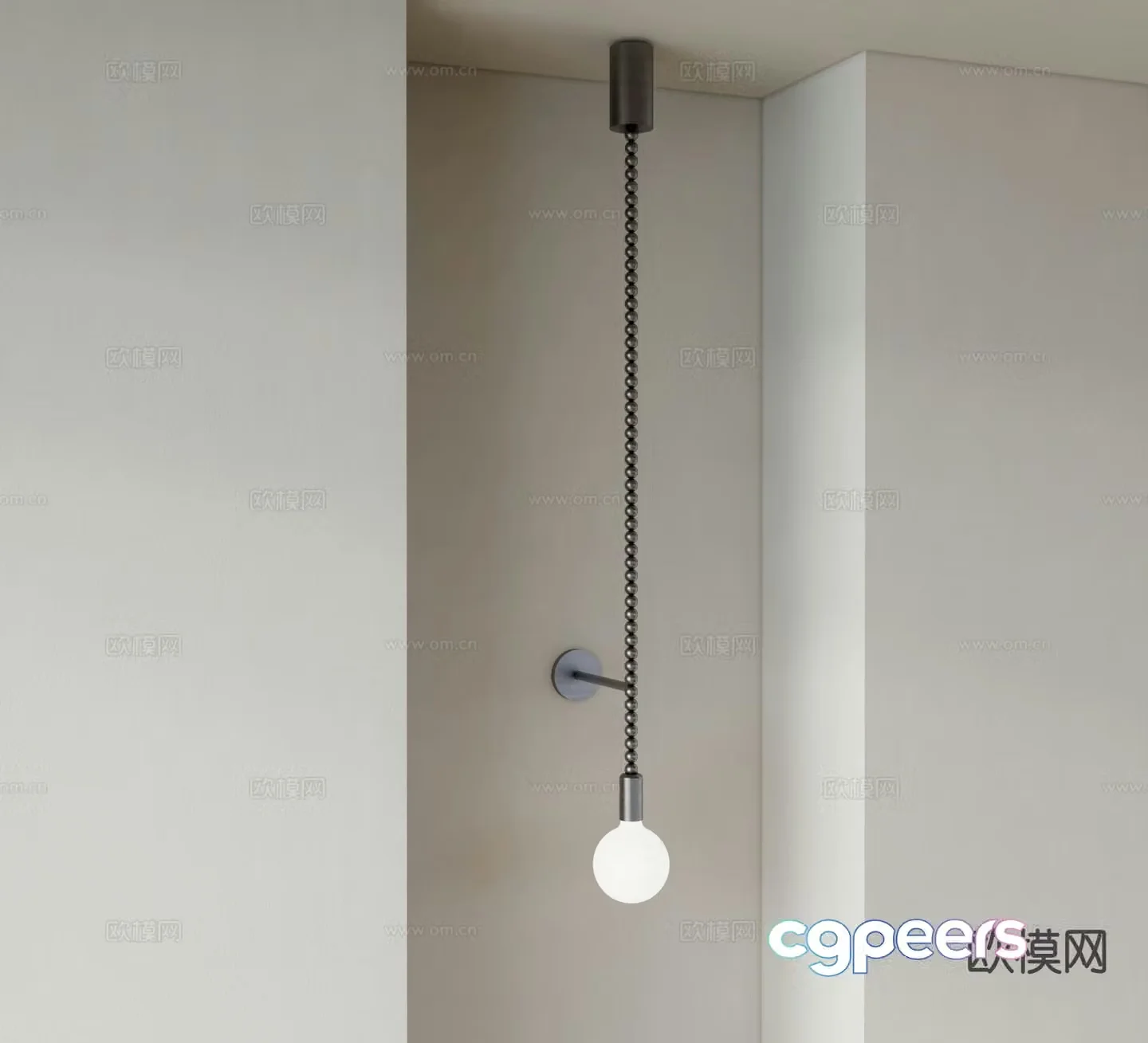Modern wall lamp mirror headlight strip wall lamp 3d model