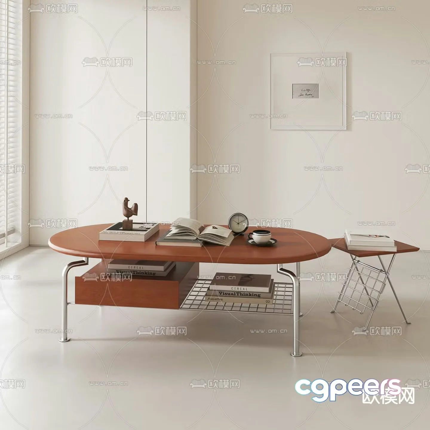 Medieval style coffee table 3D model