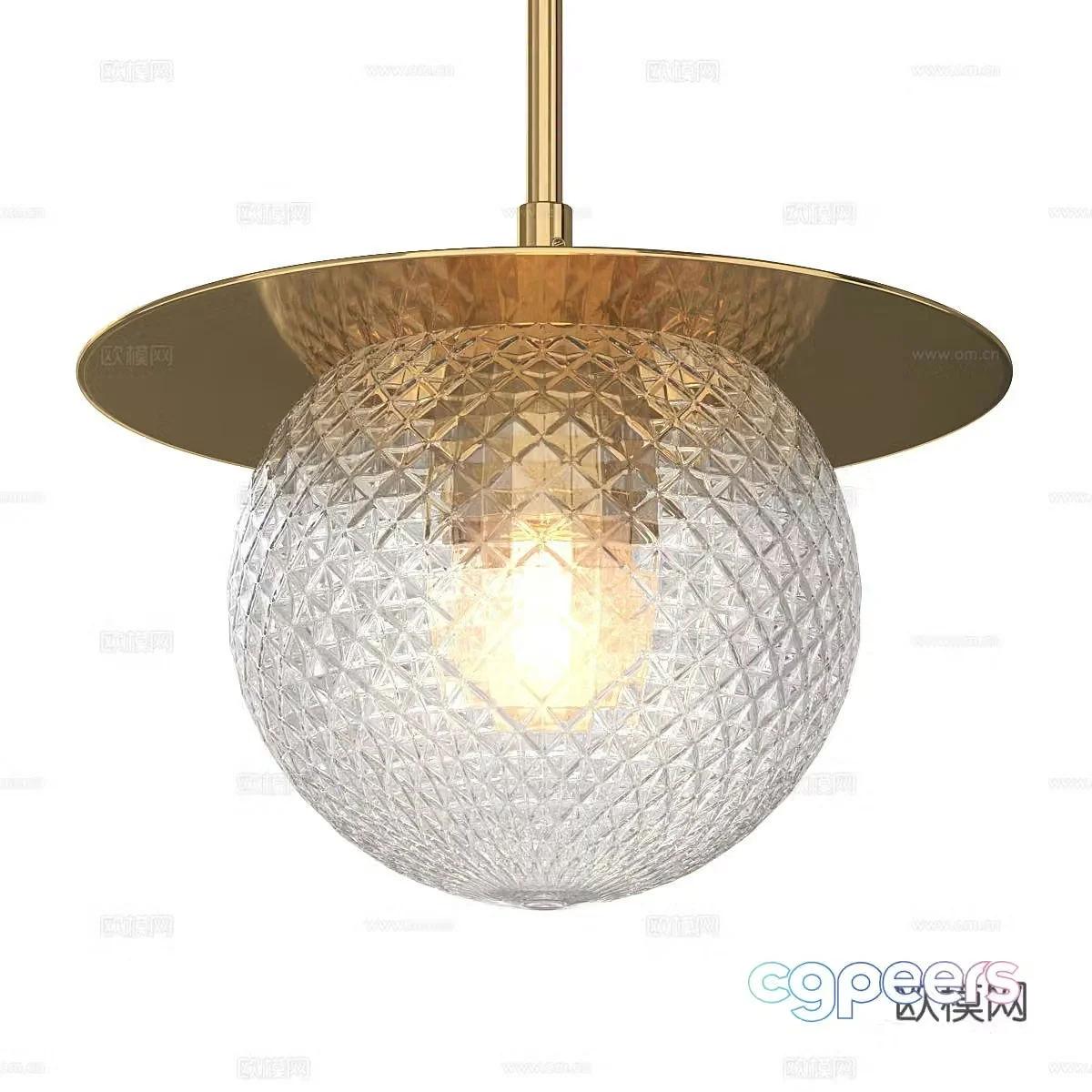 Modern light luxury Roshni metal chandeliers 3D model
