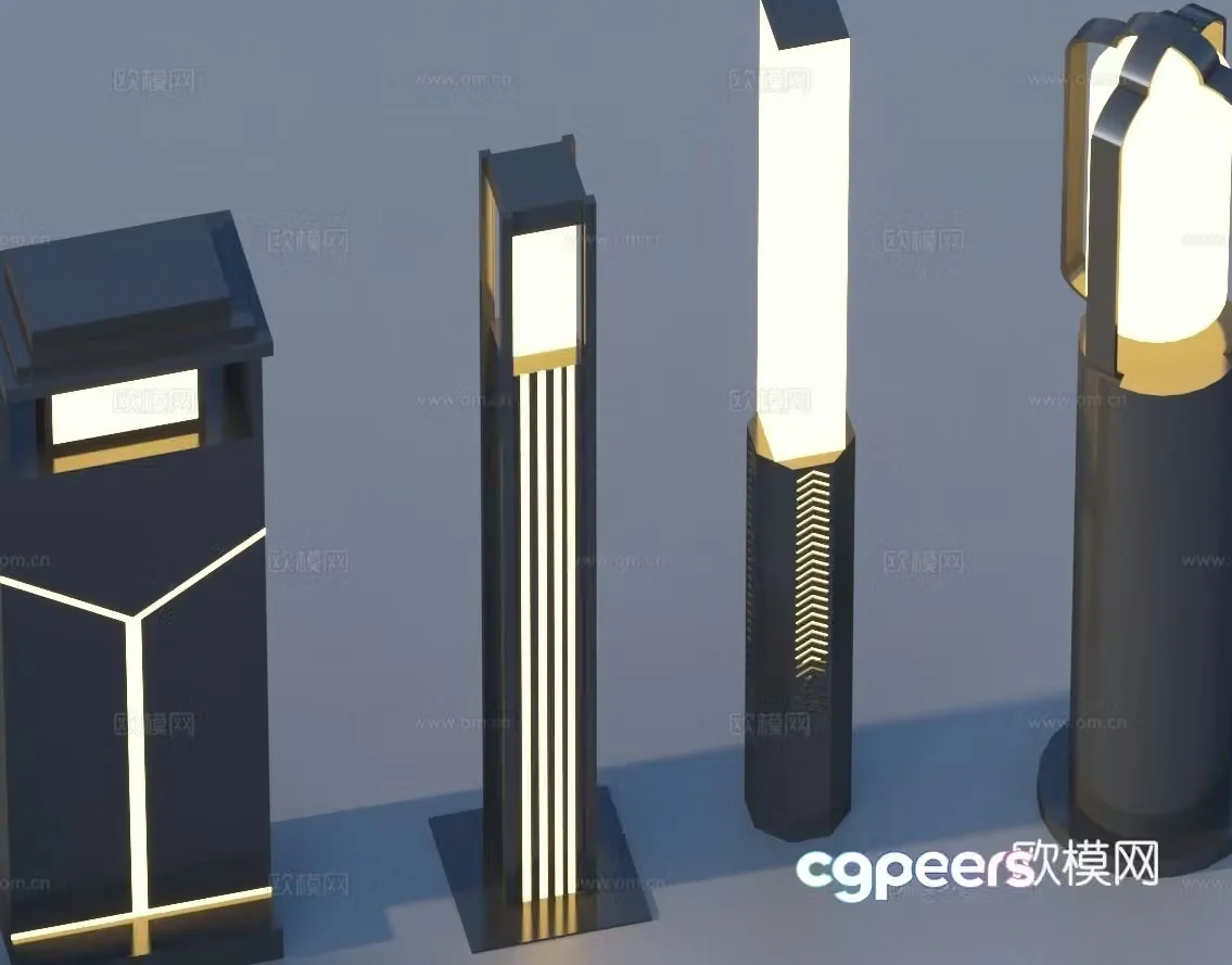 Landscape light lawn light garden light outdoor light 3d model