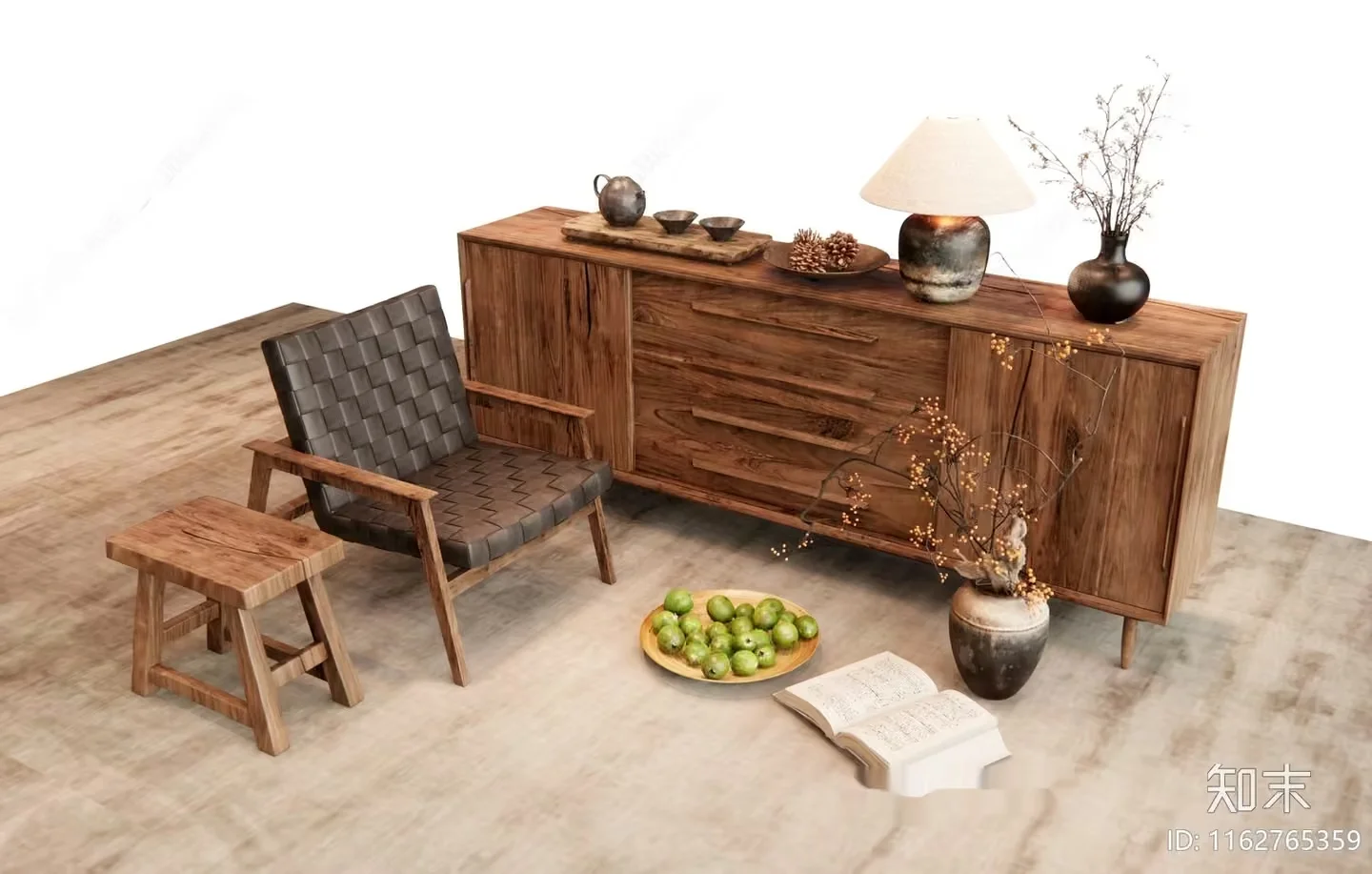 Cozy Living Room 3D Model – 3491 – VRAY Render