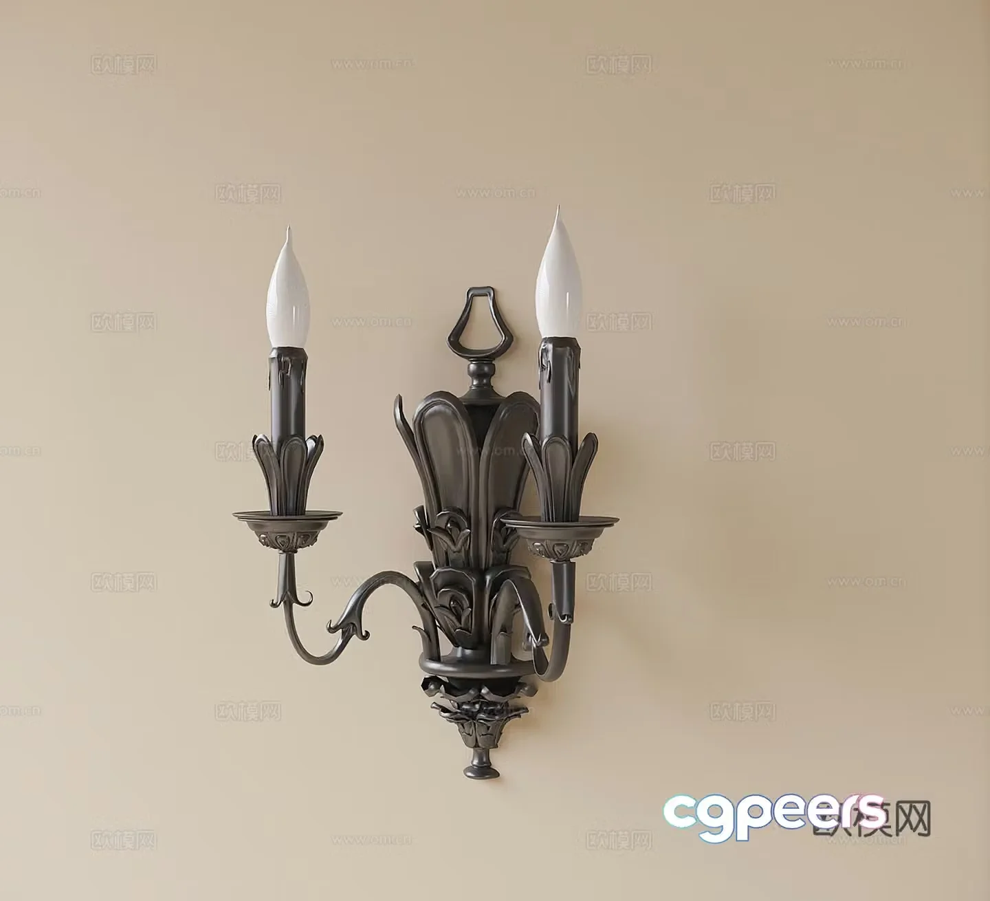 French wall light 3d model