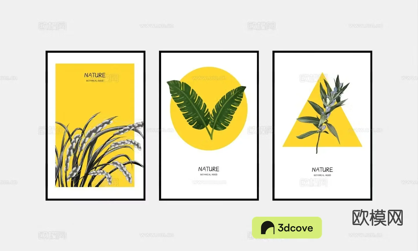 Modern minimalist painting combination painting decorative painting