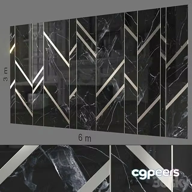 3ds Max Free – Decorative wall 212