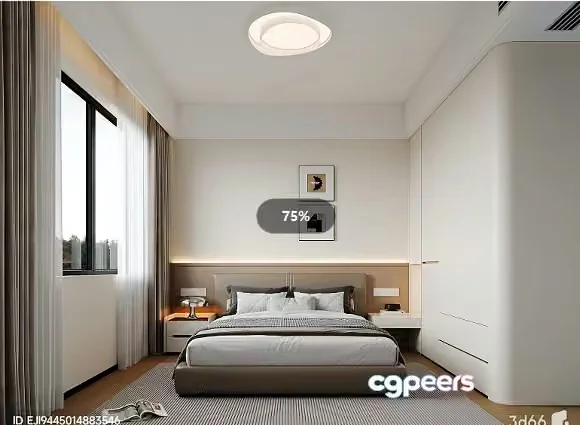 Cozy Bedroom 3D Model – 9636 – VRAY Render
