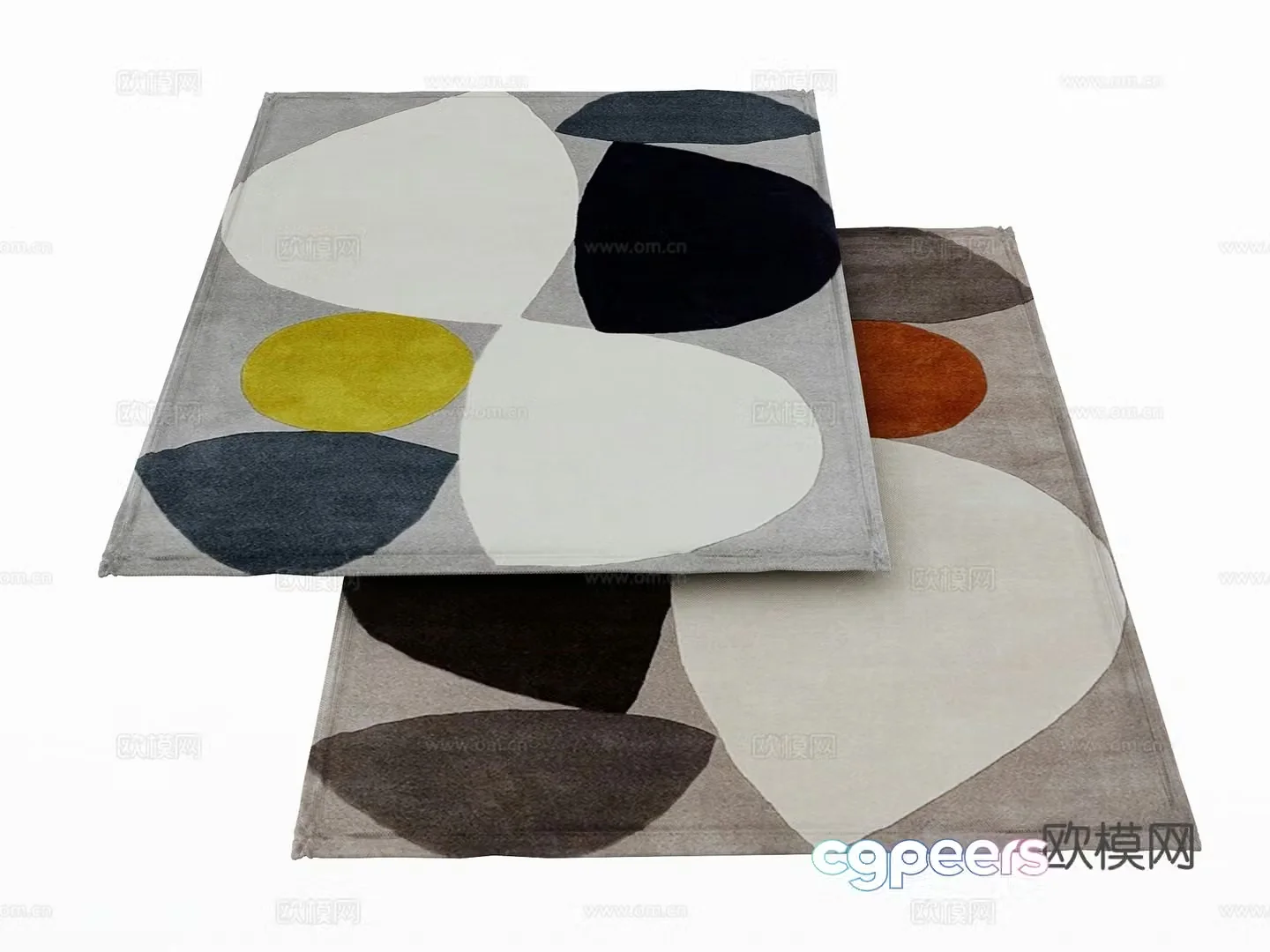 Modern carpet 3d model