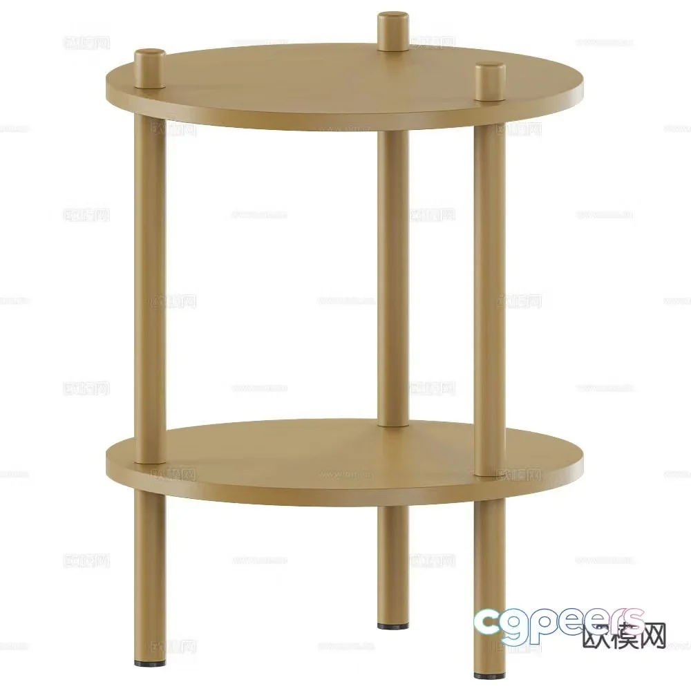 Delo side table corner table round table 3d model