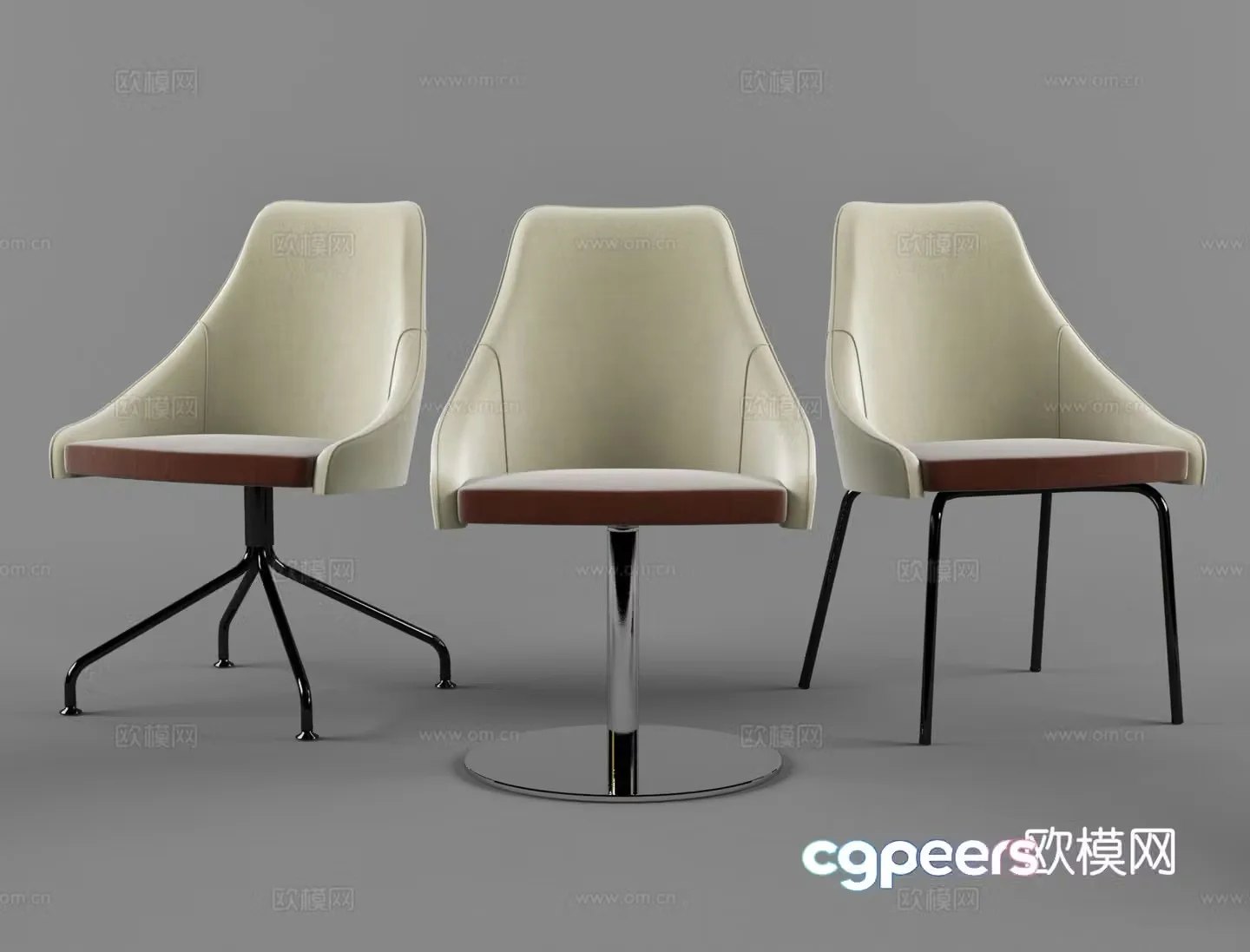 Modern office chair conference chair negotiation chair 3D model