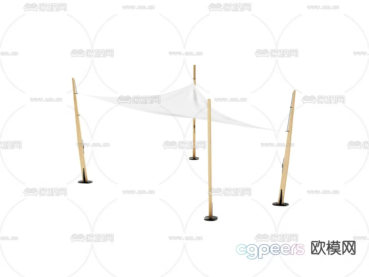 Outdoor tent 3d model