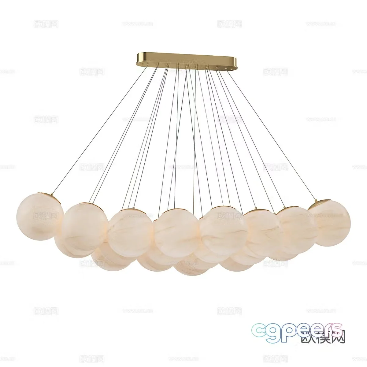 Modern simple chandelier chandelier simple chandelier living room chandelier dining chandelier lamp 3d model