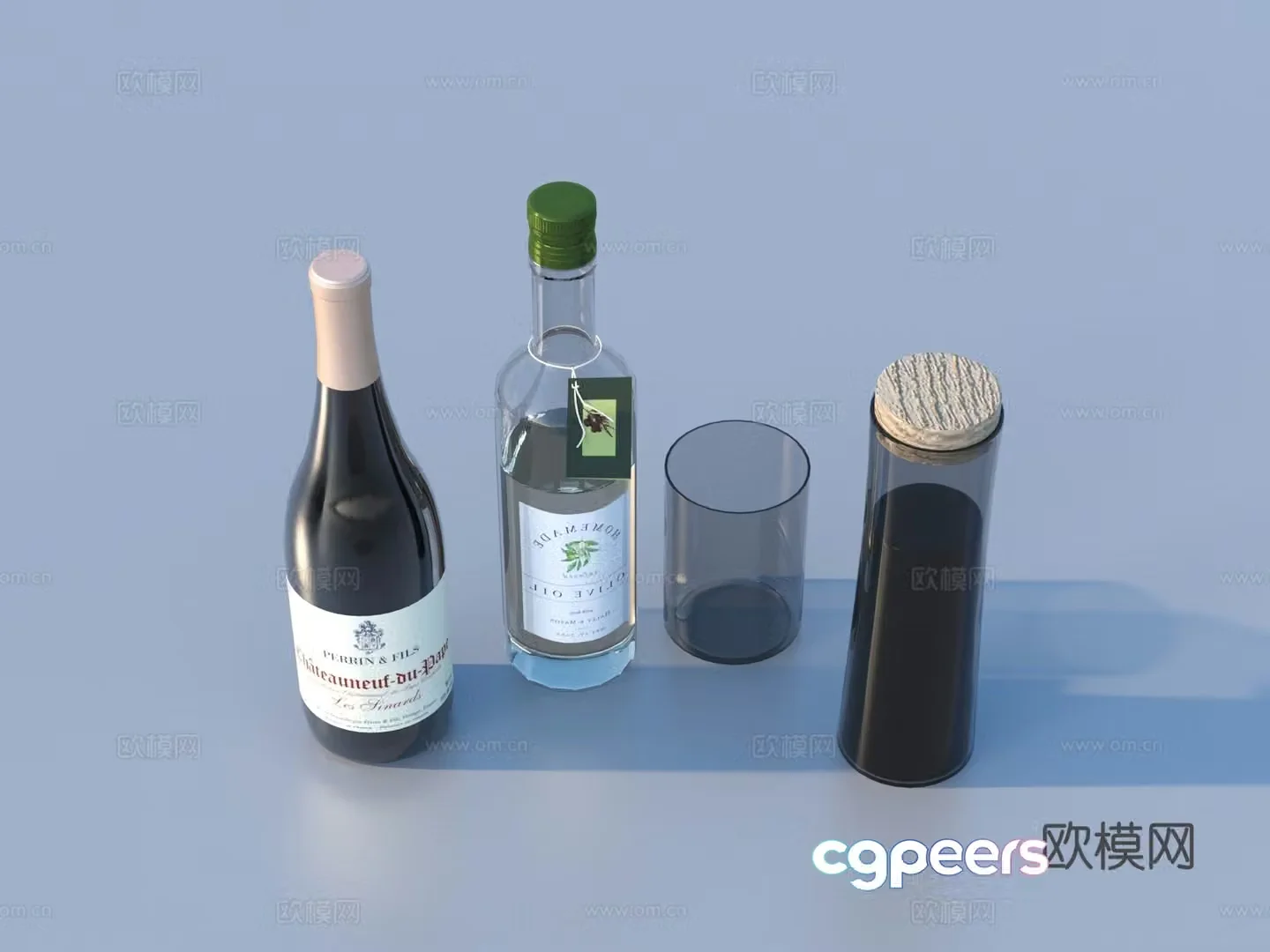 Bottle Ornaments Daily necessities 3D model